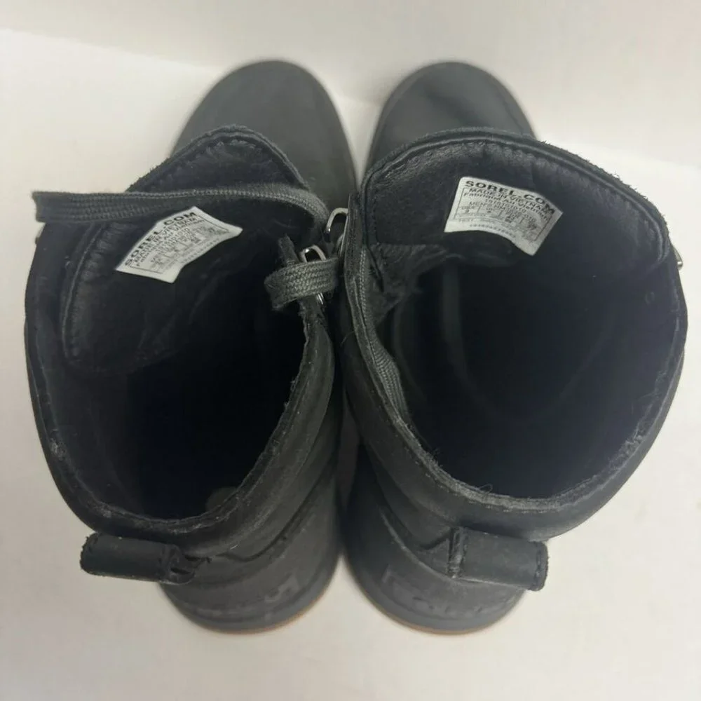 Sorel Mens Ankeny II Mid OD Waterproof Boot Black Size 9 M